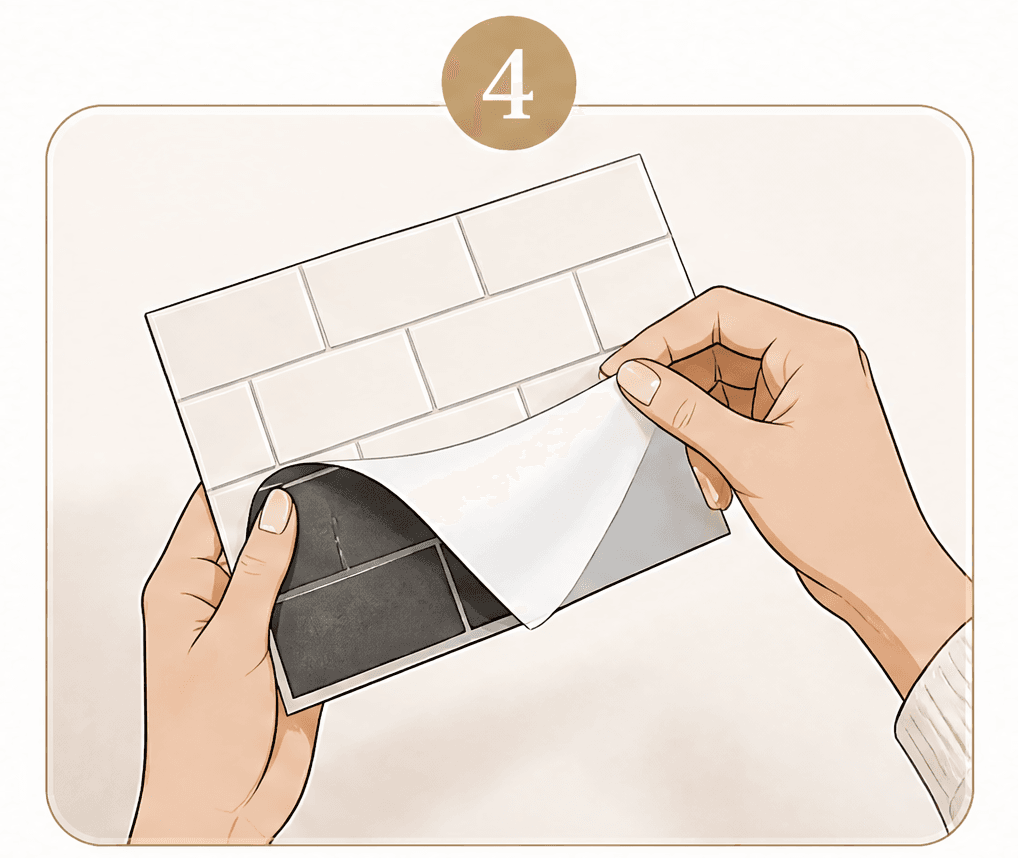 Peel backing
